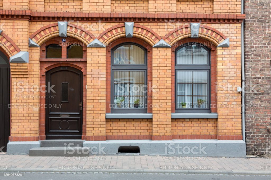 Boppard, Germany, September 2020. Typical old German stone, house store front / facade in Rhineland-Palatinate.